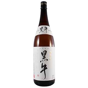 Amazon.co.jp: 黒牛 純米酒 1800ml 【名手酒造】【和歌山県